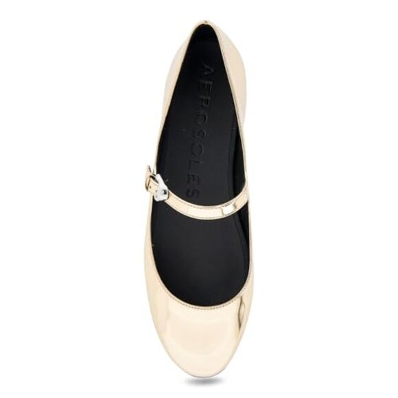 Women's Flats with Hidden Wedge, Strap Buckle Closure, Comfort Fit - Picture 6 of 8